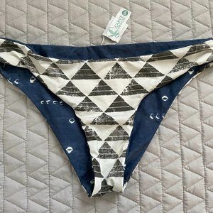 Carve Designs Black and Blue Triangle Bikini Bottom